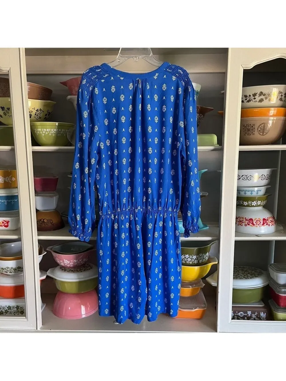 Anthropologie Beachgold Cobalt Blue Romper - Size Medium